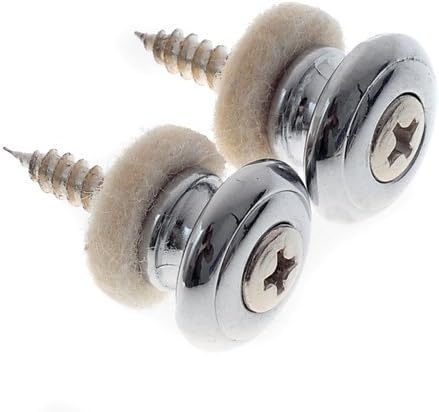 10pcs*chrome Mushrooms Head Guitar Strap Buttons Strap Locks for Guitar Parts