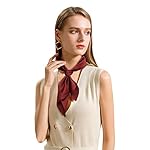 Zando Women's Satin Scarf Chiffon Neck Scarf Square Handkerchief Silk Hair Scarf Ribbon Head Scarf Neck Scarf for Women Zando Women's Satin Scarf Chiffon Neck Scarf Square Handkerchief Silk Hair Scarf Ribbon Head Scarf Neck Scarf for Women