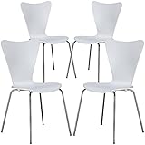 Poly and Bark Elgin Side Chair in White (Set of 4)