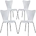 Poly and Bark Elgin Side Chair in White (Set of 4)