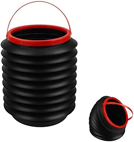 Car Folding Trash Bucket, Office Home Vehicle Multifunction Car Garbage Can, Multi-Functional Folding Collapsible Storage Box 4L Storage Cylinder Barrel