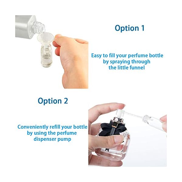 Mini-Perfume-Atomisers-Bottles-Refillable-Fine-Mist-Spray-Bottles-Portable-Travel-Atomizer-Bottle-Set-with-Funnel-and-Perfume-Diffuser-Pump-5-ml Mini Perfume Atomisers Bottles - Refillable Fine Mist Spray Bottles - Portable Travel Atomizer Bottle Set with Funnel…