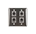 Elite Core Quad Wall Plate w/4 XLR Male Connections Q-4-4XM