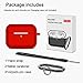 Airpods Pro Case Cover,Doboli Silicone Protective Skin Case for Airpod Pro Red