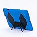 KIDSPR 5766062 Super Protect Shockproof and Rainproof Case with Built-in Screen Protector for Apple iPad 2/3/4, 2015 - Blue/Black