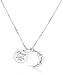 Sterling Silver Two-Piece Charm Always Sisters Forever Friends Pendant Necklace