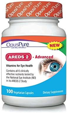 AREDS 2 Advanced Eye Formula Vitamin and Mineral Supplement, 100 Vegetarian Capsules