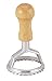 Fantes Ravioli Maker Stamp Set, Round Stamp with Wooden Handle and Fluted Edge, 2.5-Inch, The Italian Market Original since 1906