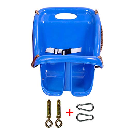 xiaodou Gartenschaukel Kindersitz-Schaukel Kunststoffstuhl mit hoher Rückenlehne Sicherer und haltbarer Indoor…