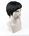 Dreamworld Fashion Men's Short Layered Wig (Model: Jf010471) (Black)
