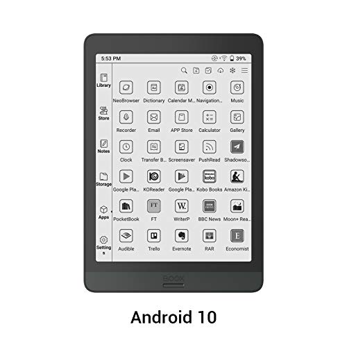 BOOX Nova3 7,8 inch E-Book Tablet Android 10.0 voorlicht CTM 32GB 300dpi HD OTG WiFi BT USB-C zwart - Afbeelding 7