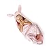 Luxury Hooded Baby Towel and Washcloth (Pink) | Extra Soft Bamboo Baby Towels for Infant, Toddler, Newborn and Kids | Great Gift, Baby Girl Towel for Pool and Beach | Softer than Organic Terry Cotton