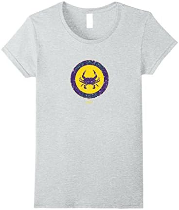 Womens JCombs: New Orleans Crab Cracking Club (Distressed) T-Shirt Medium Heather Grey