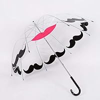 LONLLYS Umbrella Umbrella Cage Transparent Umbrella Custom Long Handle Thick Poe Apollo Umbrella Plastic Transparent All-Weather Umbrella
