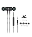 Earphones,TRONOE Sport HIFI In-Ear Earbuds Heaphones Headset Earphones with Noise Isolating Headset Magnet Attraction Earphones with Mic and Volume Control. (Black)
