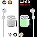 Airpods Case Airpod Accessories Protective Silicone Case for Apple Airpods Charging Case with Anti-lost Strap, Earphone Hook and Carabiner,[Night-glow green] Water-proof Shock-proof Case primary