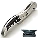 Professional Sommelier Corkscrew and Bottle Opener - Waiters Friend Ideal for Wine Lovers - Carefully Designed Style with Ebony Wood Handle