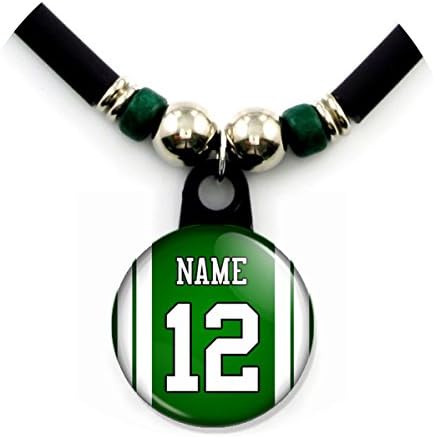 New York Football Jersey Necklace Personalized with Your Name and Number