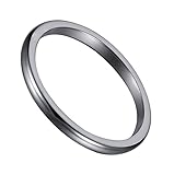 2mm Super Slim White Tungsten Ring Top Polished Comfort Fit Rings Domed Couple Rings Mens Womens Wedding Bands