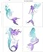 Barri Design Mermaid Poster Mermaid Canvas Wall Art Prints Painting Decoration Pictures Watercolor Poster Mermaids Wall Decor Girls Room Wall Art Kids Room Decor (UNFRAMED)
