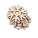 TINKSKY Christmas Tree Ornaments Wooden Hanging Snowflake Xmas Decorations, Pack of 10