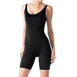 Shymay Women's Full Body Shapewear Seamless Tummy Slimming Mid-Thigh Bodysuits