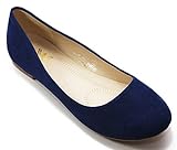 Walstar Shoes New Women Suede Ballet Flat Shoes Slip On