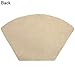 Grelucgo Set of 7 Wedge Place mats and Centerpieces Set for Round Tables, Khaki