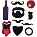 Set of 58 Photo Booth Props - Fun Props to Instantly Make Photo Booth Pictures More Interesting | Wedding | Graduation | Birthday | Party - Perfect for Any Occasion