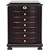 Best Choice Products Handcrafted Wooden Jewelry Box Organizer Wood Armoire Cabinet Storage Chest Espresso