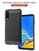 YYQUEEN Galaxy A7 2018 Case with Screen Protector, Galaxy A7 2018 Case, A750 / A8 Plus 2018 Case, Slim Carbon Fiber and Anti-Shock and Anti-Slip Cover for Samsung Galaxy A7 2018(Black)