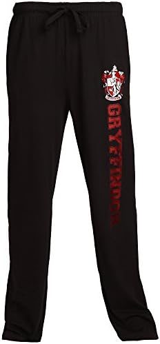 Harry Potter House Crests Foil Logo Adult Lounge Pants - Gryffindor (Large)