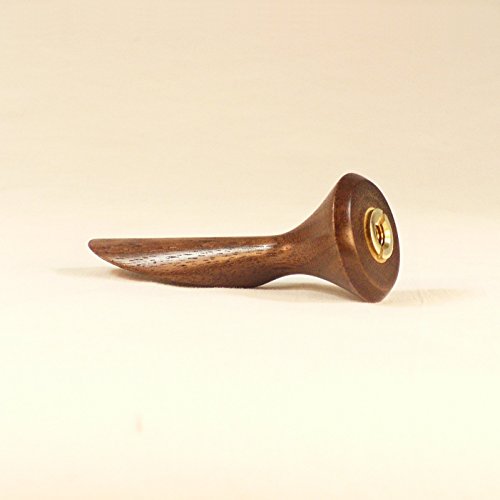 Lamp Finial, Black Walnut, Smooth Crescent Pattern