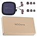 TEQStone Noise Isolating Wood Earphones, Wood In-Ear Headphones with Microphone, Noise Cancelling Headphones with HIFI Stereo Quality