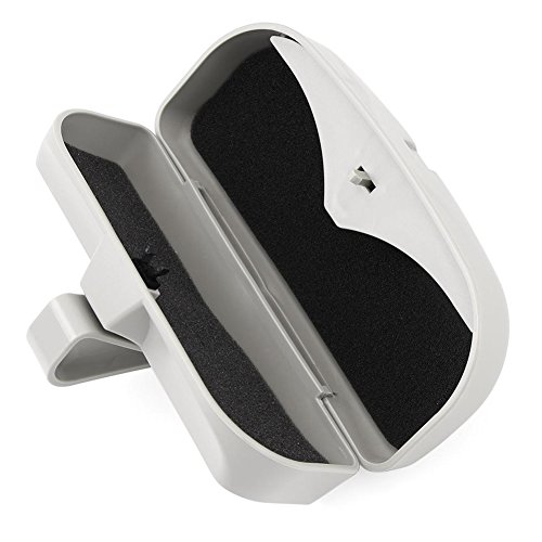 Glasses Holder for Car Sun Visor,Universal Car Sunglasses Eyeglasses Case Storage Box Organizer(gray)