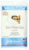 Betty Dain Satin Pillowcase, King Size, White, 1 Count