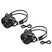 2 Pack of Two Channel Folding Universal Rear Entertainment System Infrared Headphones Wireless IR DVD Player Head Phones for in Car TV Video Audio Listening