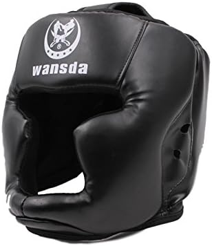 YOGOGO Wide Field of View and Difficult to Shift Thick Cushion High Density Rubber use Boxing Helmet Headgear Muay Thai Fighting Sports