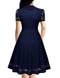 Miusol 1950S - Vestido de cóctel para mujer, encaje