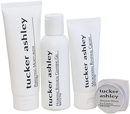 tucker ashley Hydrating System, Restore Moisture Balance, Promotes Skin Cell Growth, Easy Daily Regimen, 4 Product System
