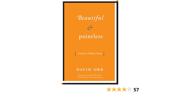 Amazon Com Beautiful Pointless A Guide To Modern Poetry 9780061673467 Orr David Books