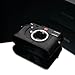 Gariz Black Label Genuine Leather BL-LCMBK Camera Metal Half Case for Leica M, Black