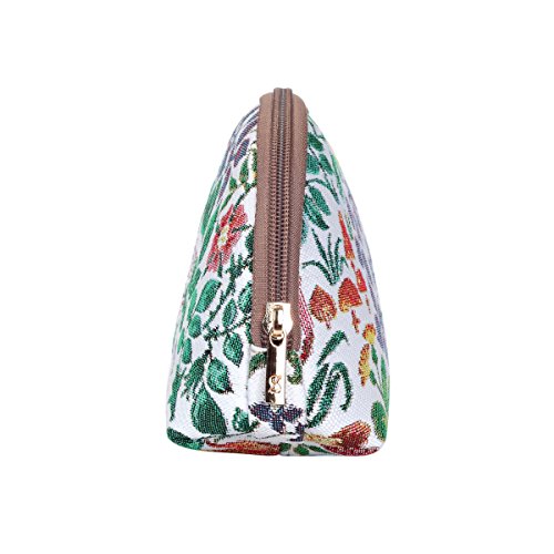 Signare Fashion Canvas/Tapestry Cosmetic Bag/Make-up Bag in Spring Flower