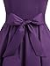 Dressystar DS1956 Women Vintage 1950s Retro Rockabilly Prom Dresses Cap-Sleeve M Purple