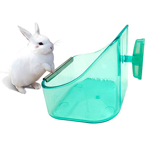 Small Animal Food and Water Bowl,Bunny Cage Hay Feeder Bin,Guinea Pig Timothy Holder,Feeding Bowls for Rat, Hamster,Chinchilla,Gerbil,Hedgehog,Rabbit(Random Coloer)