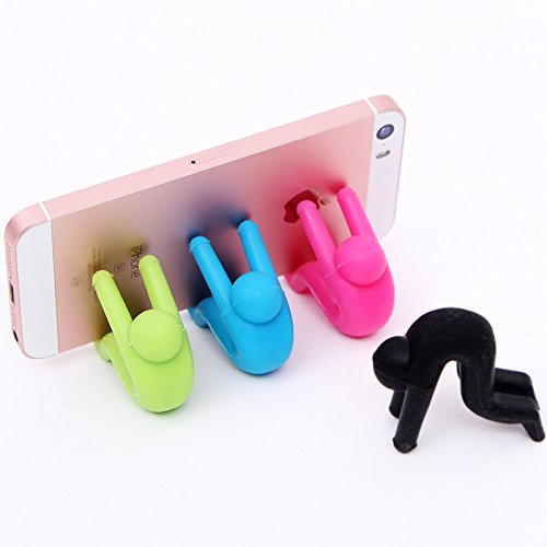 LILACORP Small People Shaped Lid Insert Color Rubber Inserts Useful Convenient Phone Chopsticks Rests Cookware Kitchen Tools - Thumbnail 5