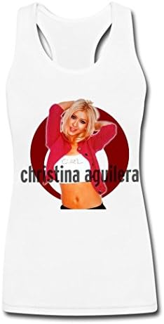 Women's Christina Aguilera Sexy logo tank top White XL