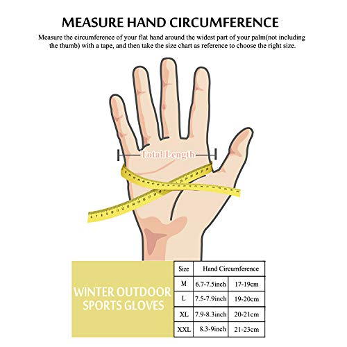 image for TRENDOUX Running Gloves, Windproof Winter Touch Screen Glove Men Women