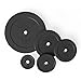 CAP Barbell Black Rubber Coated Standard 1-Inch Weights, Single, 10 Pound