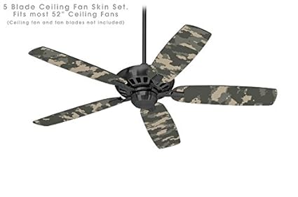 Wraptorcamo Digital Camo Combat Ceiling Fan Skin Kit Fits Most